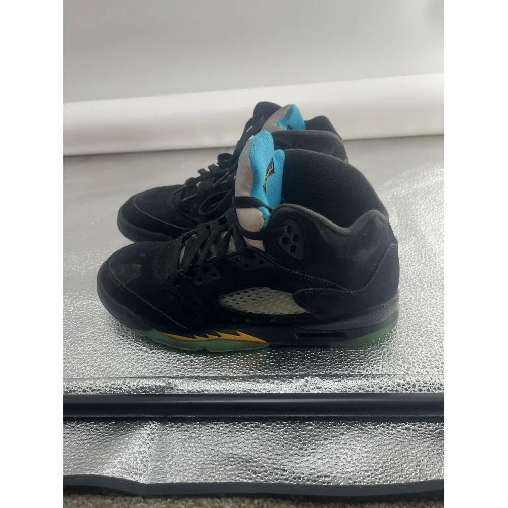 Air Jordan 5 Retro 'Aqua' Men's Size youth 7‎ Pre-owned Sneakers